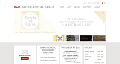Desktop Screenshot of boiseartmuseum.org
