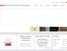 Tablet Screenshot of boiseartmuseum.org